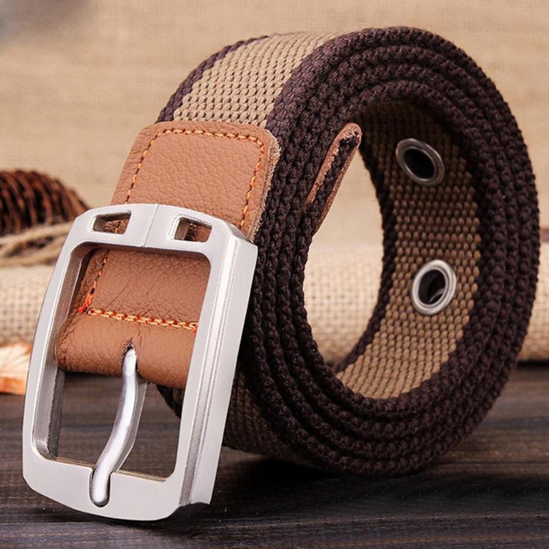 Herrmode Utomhussport Midjeband Canvas Justerbar Casual Midjebälte Present