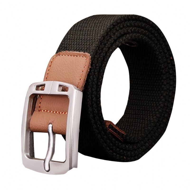 Herrmode Utomhussport Midjeband Canvas Justerbar Casual Midjebälte Present
