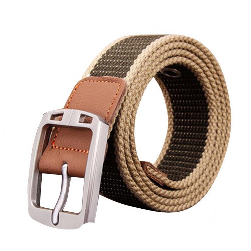 Herrmode Utomhussport Midjeband Canvas Justerbar Casual Midjebälte Present