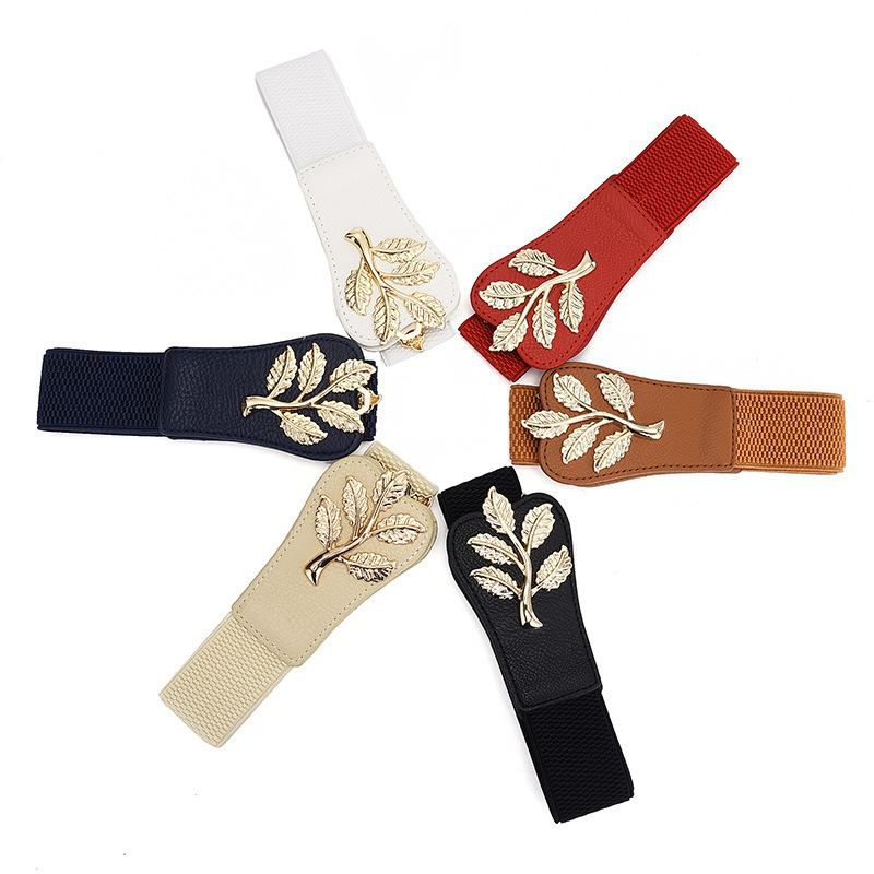 Kvinnor Kjoldekoration Midjedesign Pu-bälte Casual Wild Vogue Elastiskt Midjeband Midjebälte