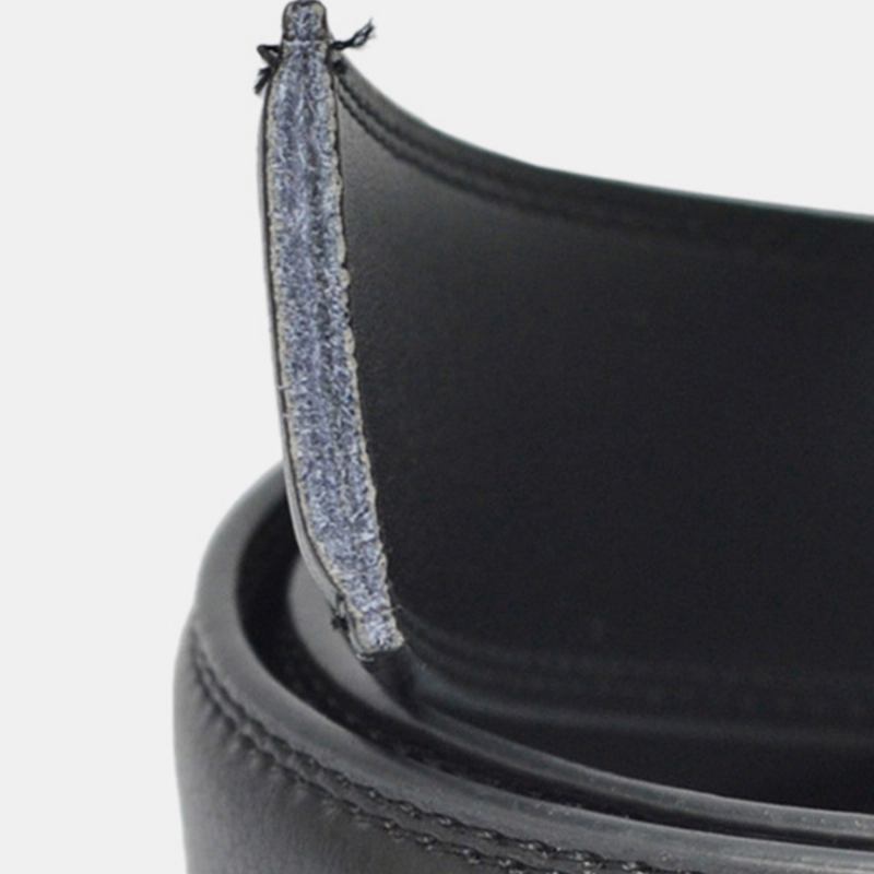Män Äkta Läder Rektangulärt Automatiskt Spänne 3.5 cm Casual Business Wild-bälte
