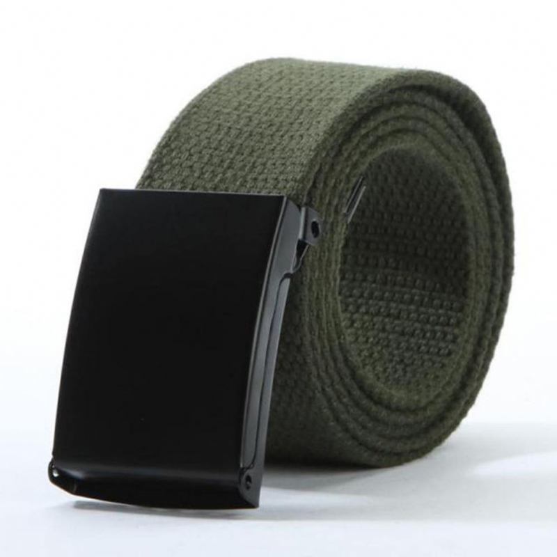 Män Kvinnor Casual Utomhussporter Militär Taktisk Midjeband Canvas Brett Bälte