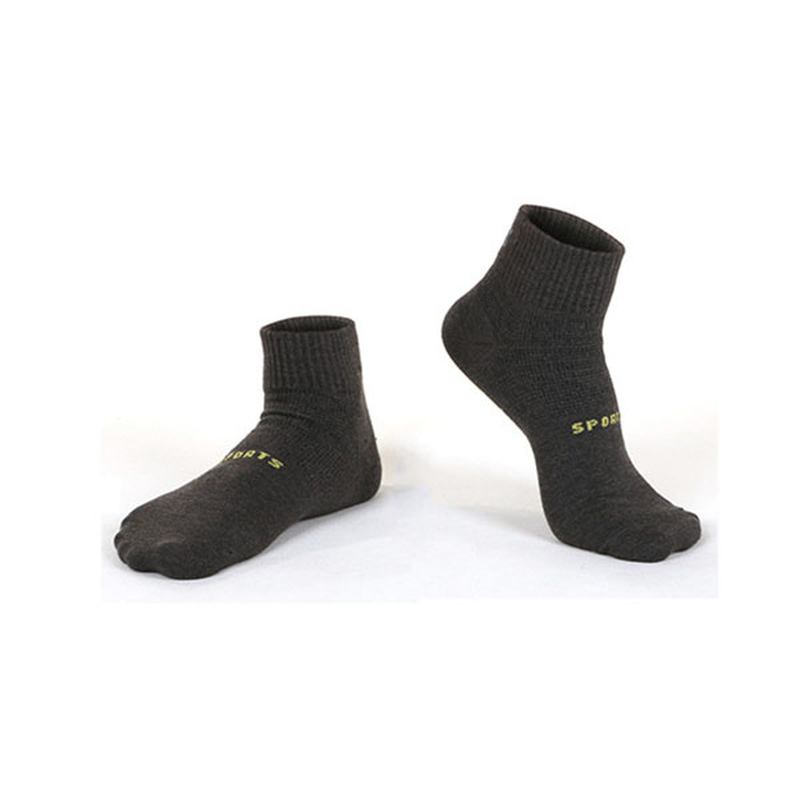Herr Casual Letter Sport Bomulls Ankelstrumpor Höga Elastiska Sockor Som Andas