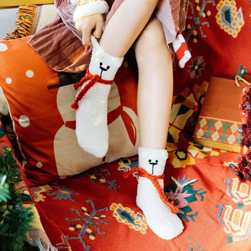 Sock Cartoon Warm Coral 3 Par Dam I Tubstrumpor