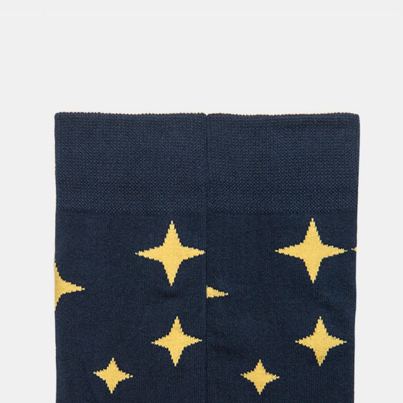 Strumpor Herr Strumpor Kvinna Trend Starry Sky Tube Bomull Street Strumpor