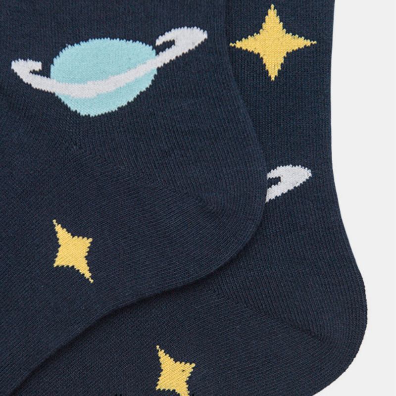Strumpor Herr Strumpor Kvinna Trend Starry Sky Tube Bomull Street Strumpor