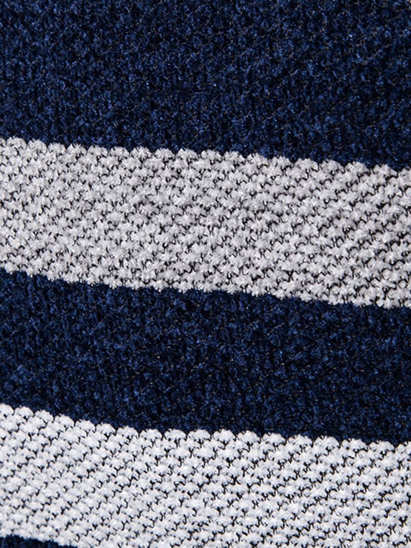 Herr Colorblock Randig Slant Pocket Basebollkrage Långärmad Tröja Hoodiejacka