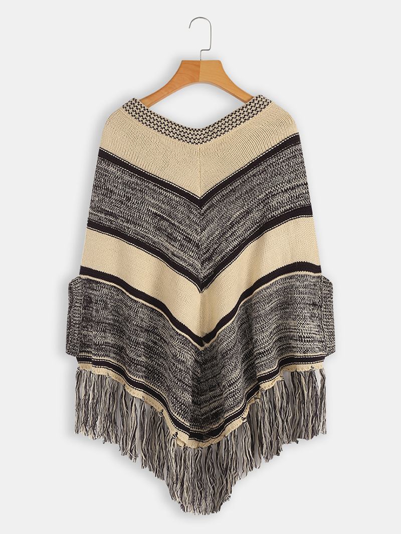 Kvinnor Casual Stripe Långärmade Tröjor