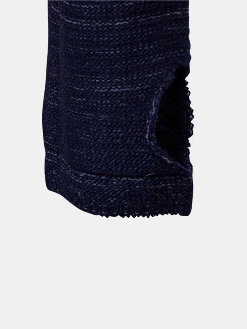 Män Stickad Cut Out Manschett Varm Casual Dragsko Tröjor