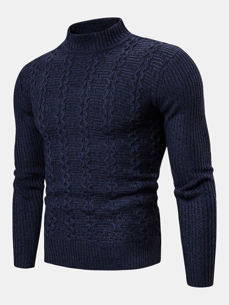 Nya Modetrend För Män Twisted Långärmad Casual-tröja