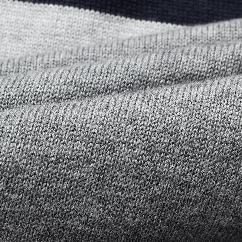 Sweat Casual Pullover Herr Höst Rund Hals Patchwork Stickade Märke Manliga Tröjor