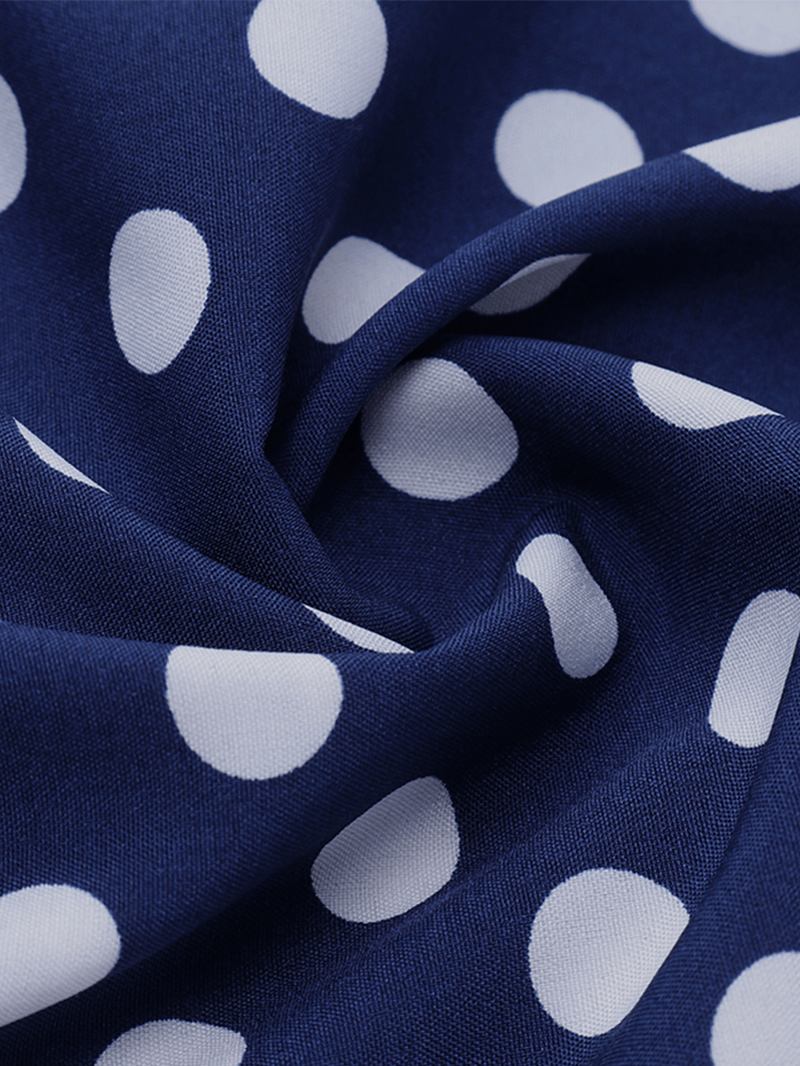 Kvinnor Polka Dot Med Tryck Loose Big Swing Sidofickor Casual Lång Kjol