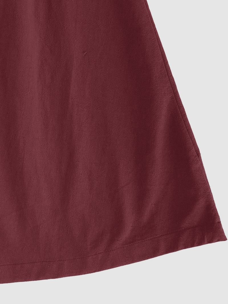 Casual Kvinnor Långärmade Fickor I Enfärgade Långa Ytterkläder Med Snörning