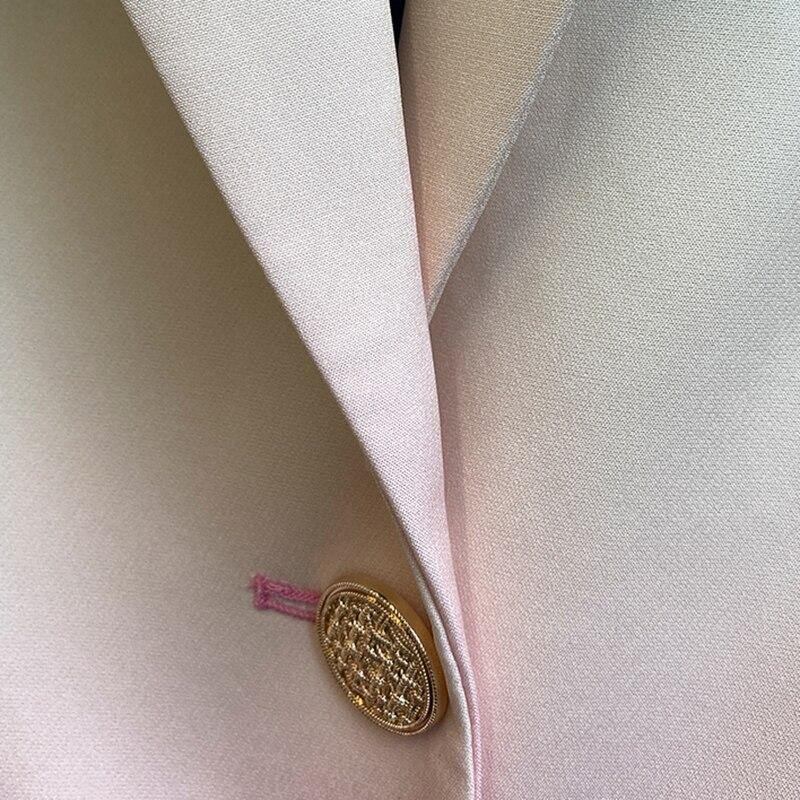 Kvinnor Färgrik Gradual Färg Blazer Ny Lapel Långärmad Loose Fit Jacka Mode Tide Vår Höst 2023 1z587