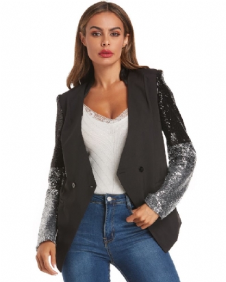 Kvinnor Party Gradient Sequ Sleeve Mode Kostymer Kappor