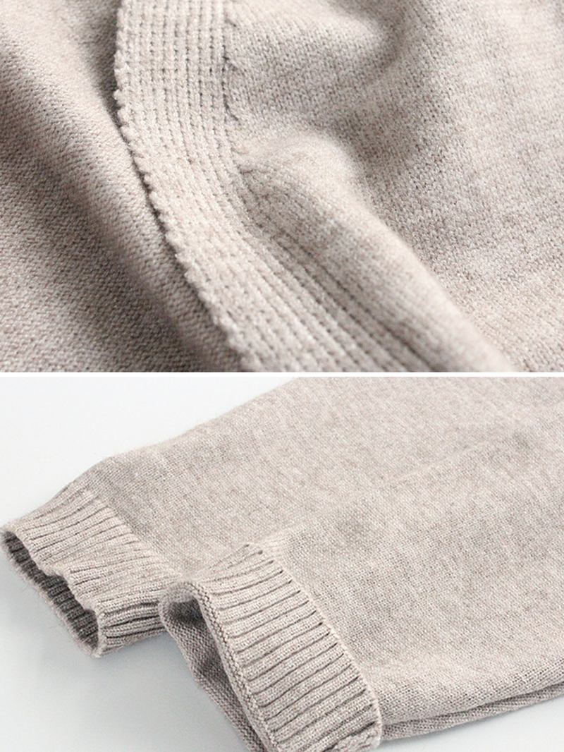 Broderi Katt Stickad Långtröja Cardigans