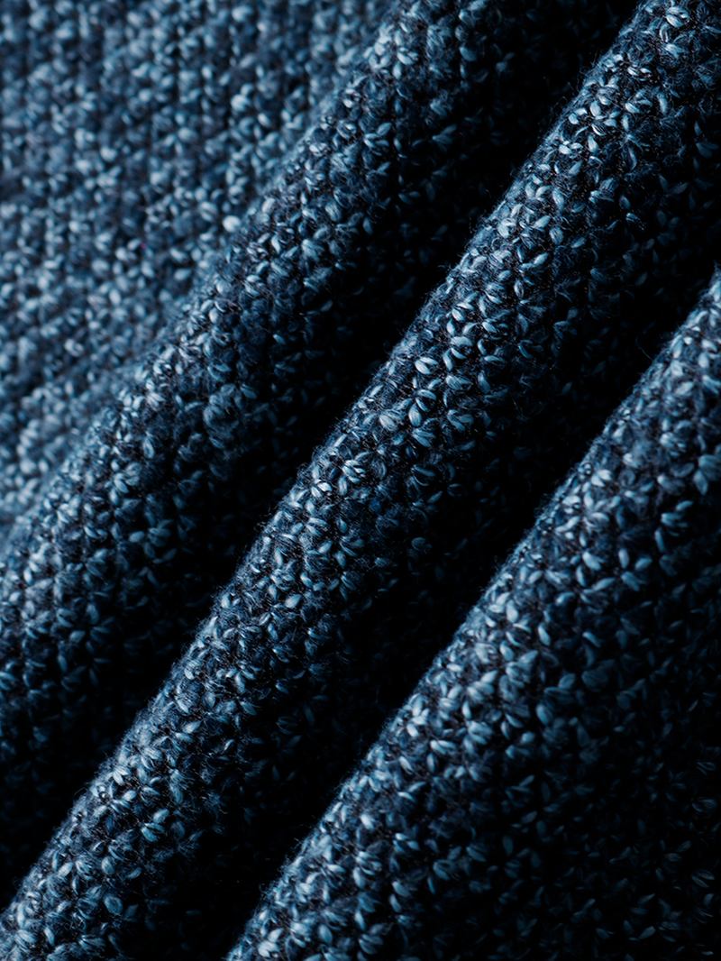 Män Stickad Stickad Dragkedja Stand Krage Casual Cardigans