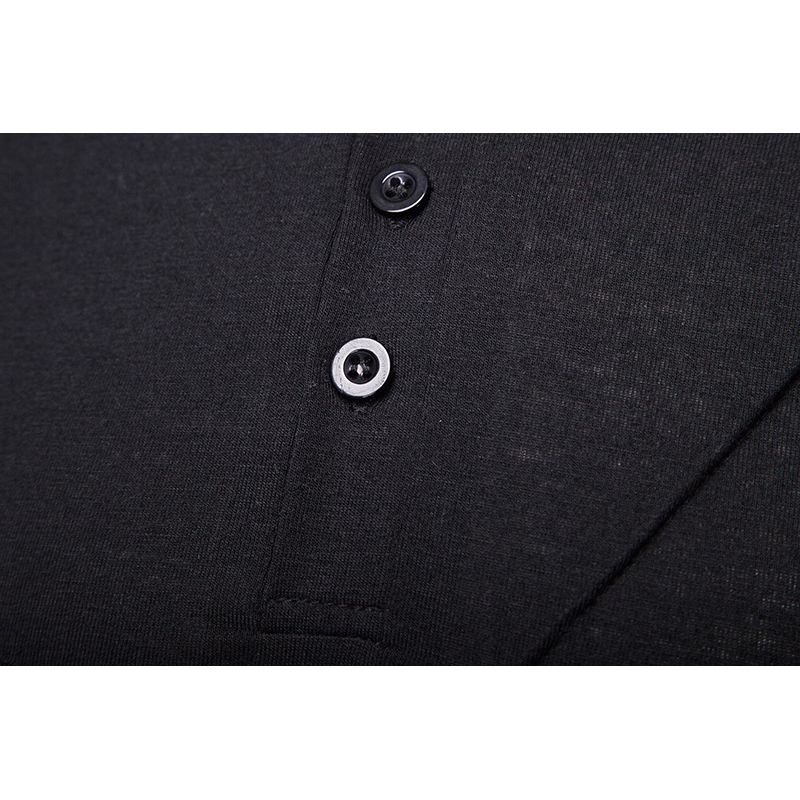 Herr Business Turn-down Krage Split Cotton Slim Golf Shirts