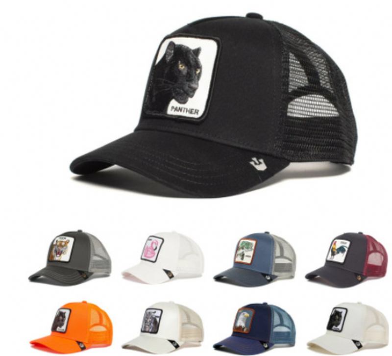 Animal Shape Broderi Baseball Keps Mode Personlighet Hip Hop