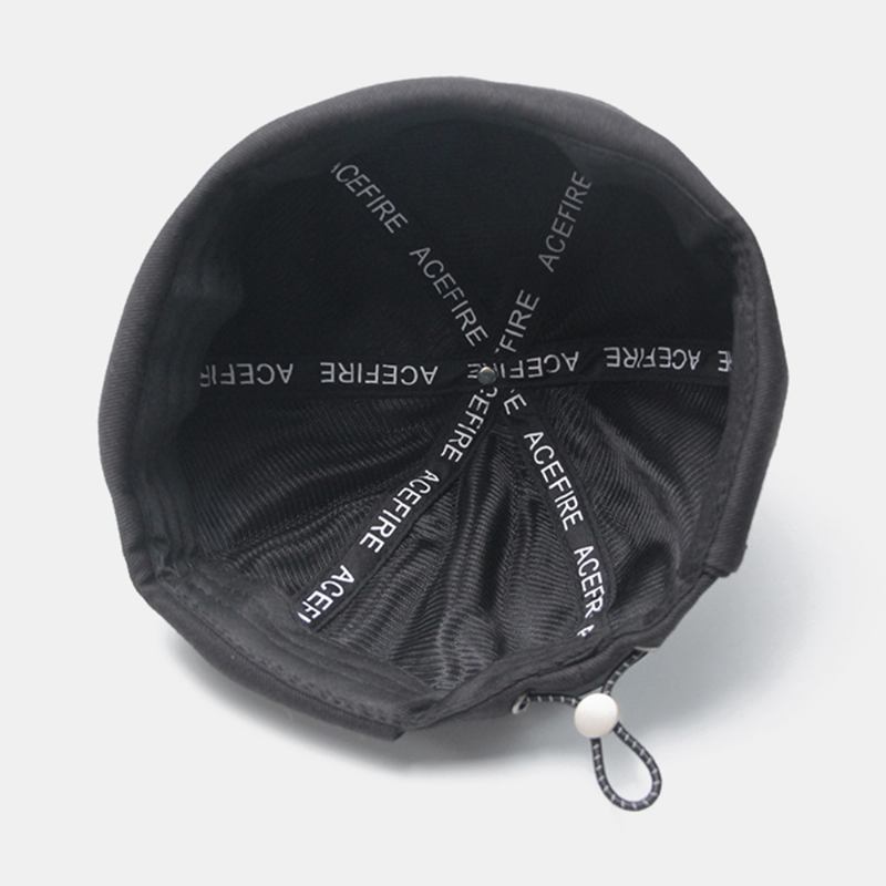 Enfärgad Retro Dragsko Hatt Beanie Brättelösa Hattar