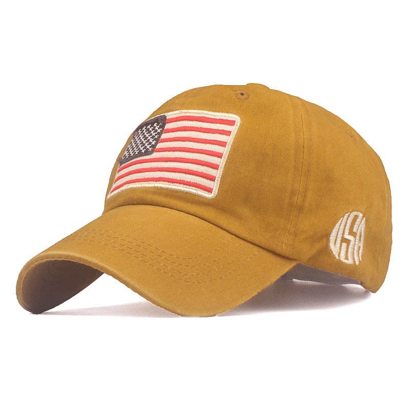 Flag Broderi Baseball Keps