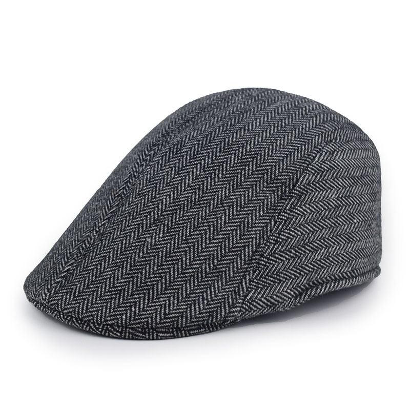 Framåt Hat Clip Färg Vår Och Höst Basker Retro Kvinnlig Trend