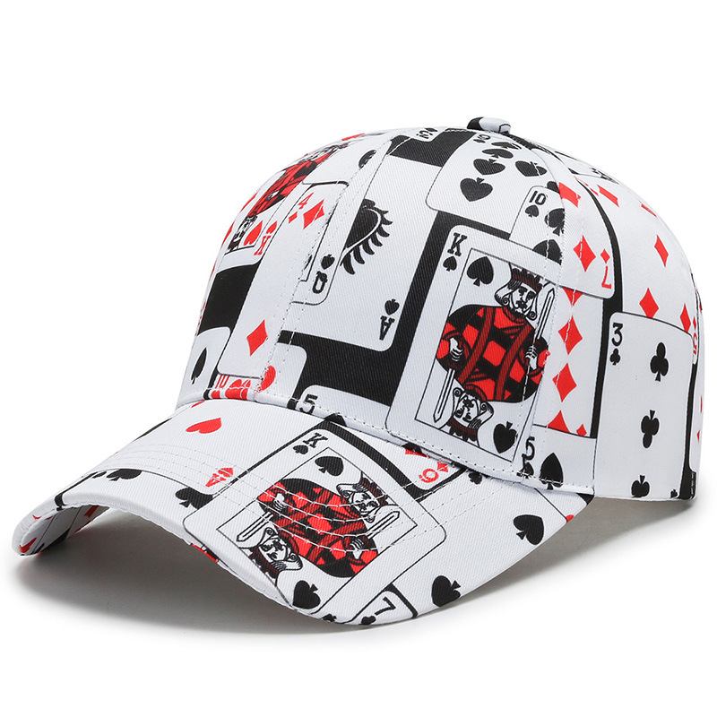 Hatt Män Och Kvinnor Trendtryck Element Basebollkeps