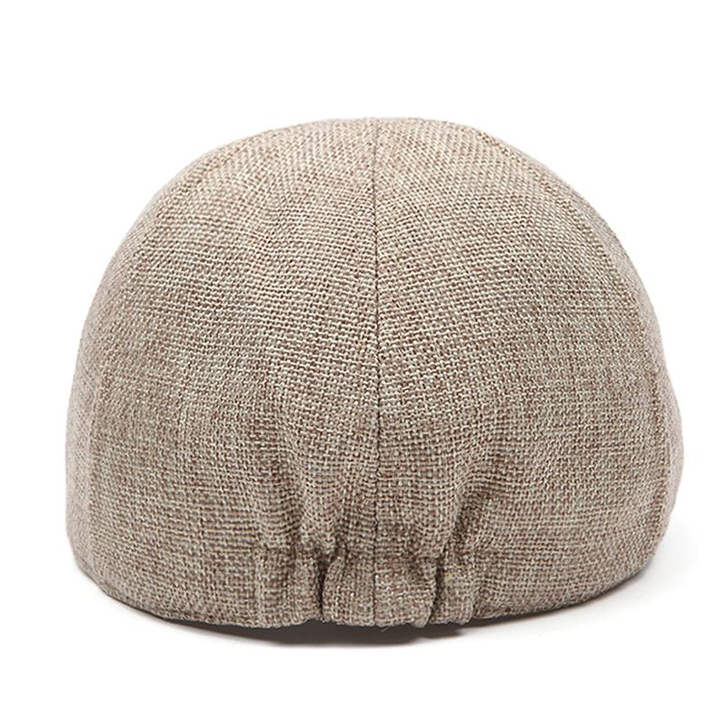 Herr Retro Bomull Brittisk Stil Grid Basker Hat Casual Sunscreen Newsboy Peaked Caps