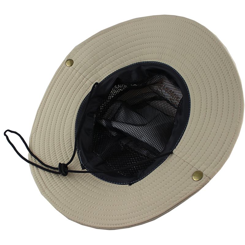 Herr Utomhus Sommar Solskyddsskydd Face Fisherman Halmhatt Fiske Solhatt