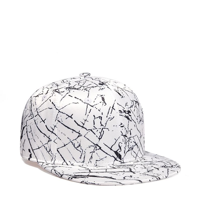 Hip-hop Hatt Gatumode För Män Och Kvinnor Blixtmönster Solskyddsbaseballkeps