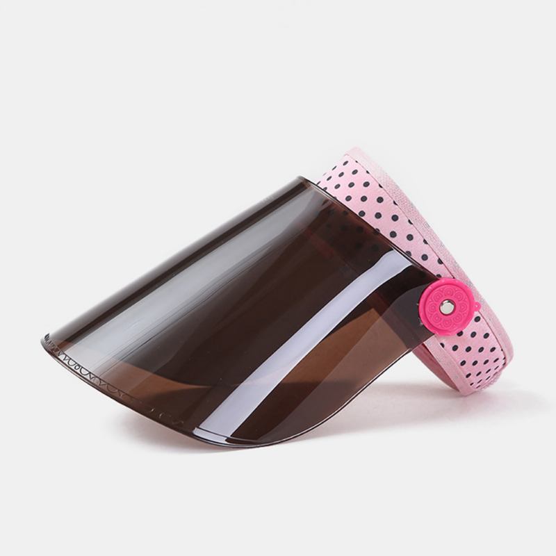 Ihålig Justerbar Anti-uv Stor Brätte Cover Face Hat Solhatt Tom Topphatt