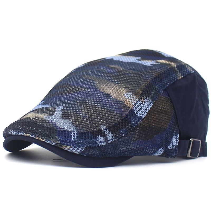 Kamouflage Mesh Tyg Basker Män Och Kvinnor Casual