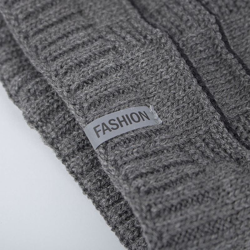 Knitted Skullies Beanie Cap För Män