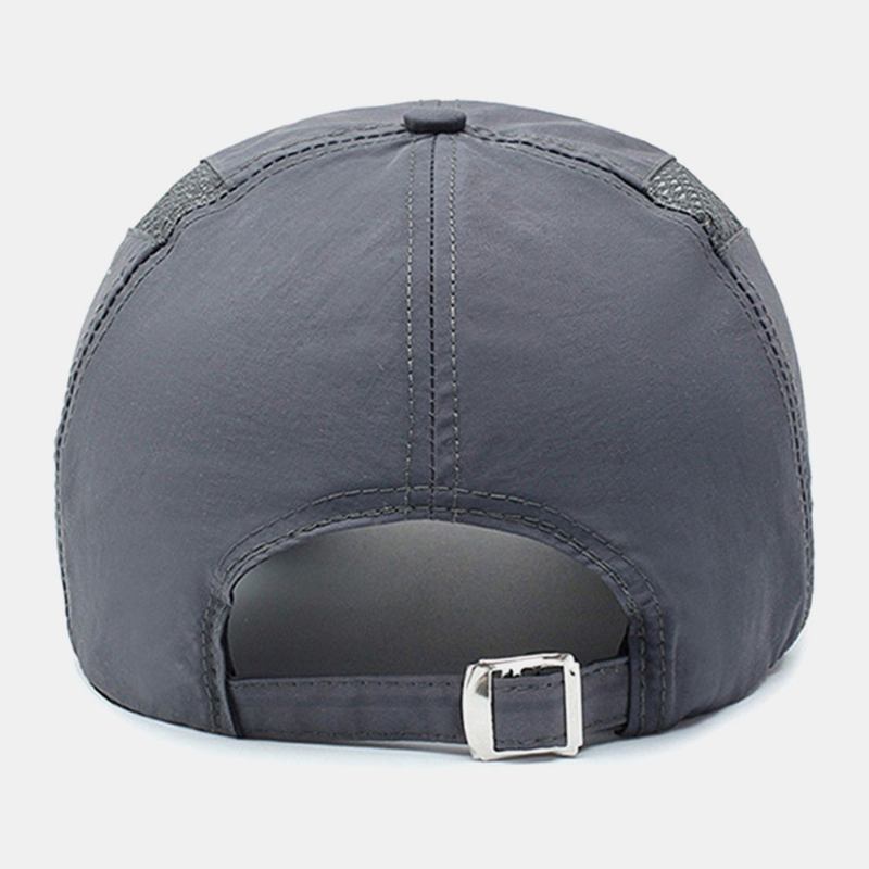 Män Canvas Mesh Andas Snabbtorkande Outdoor Sport Solskydd Baseballkeps