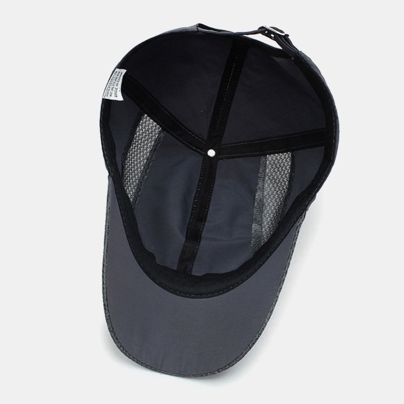 Män Canvas Mesh Andas Snabbtorkande Outdoor Sport Solskydd Baseballkeps
