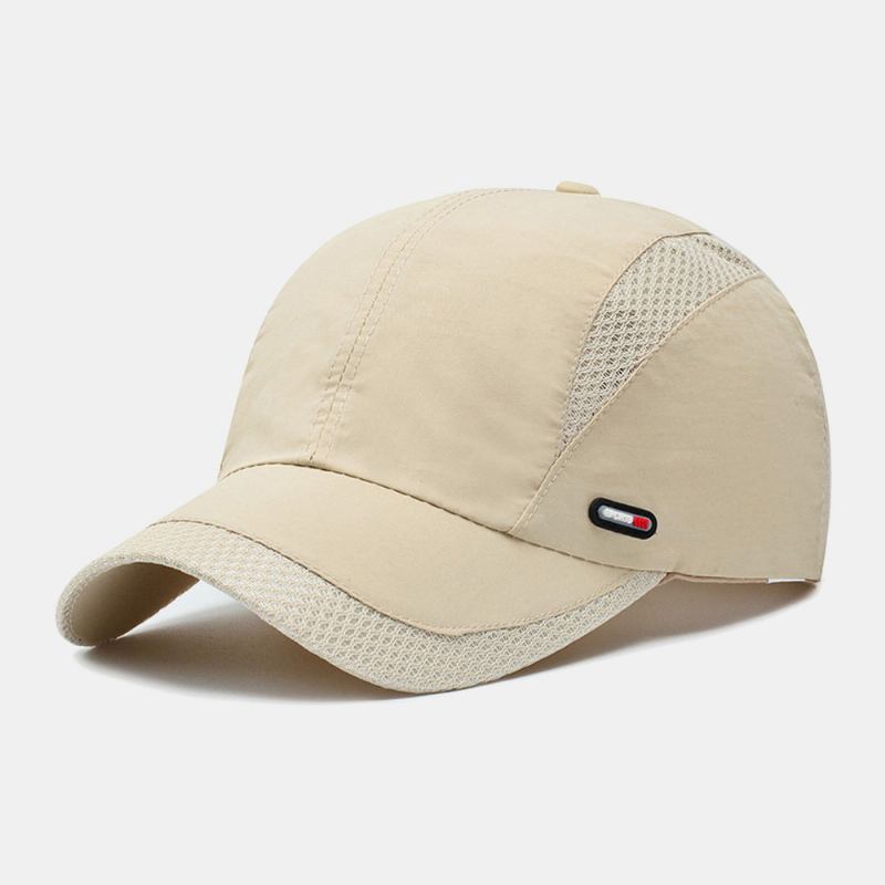 Män Canvas Mesh Andas Snabbtorkande Outdoor Sport Solskydd Baseballkeps