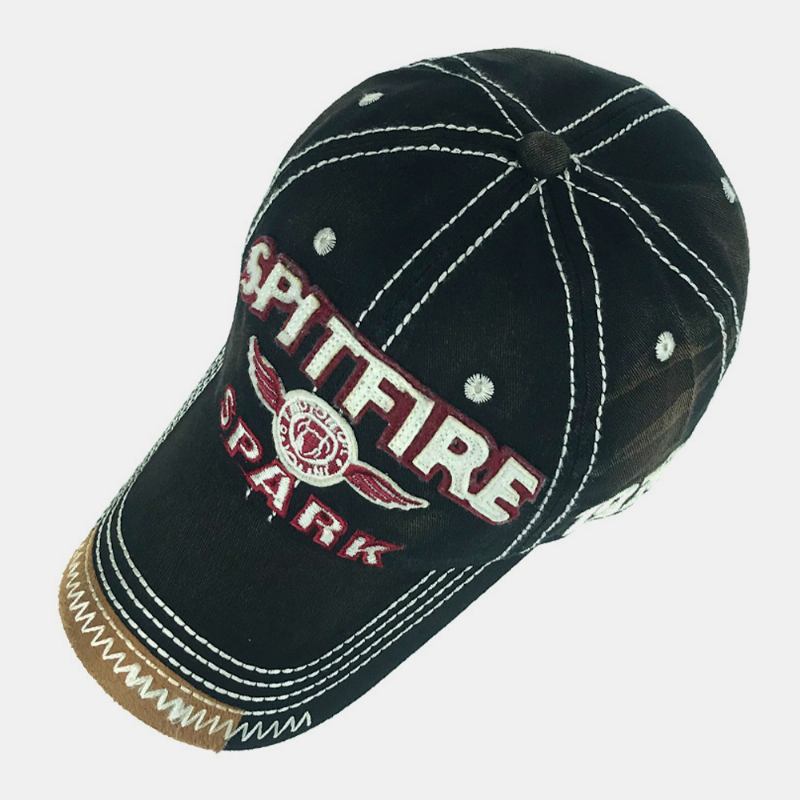 Män Gjorda-gammal Bomull Brevbroderi Andas Hip-hop Fritidssport Solskydd Baseballhatt