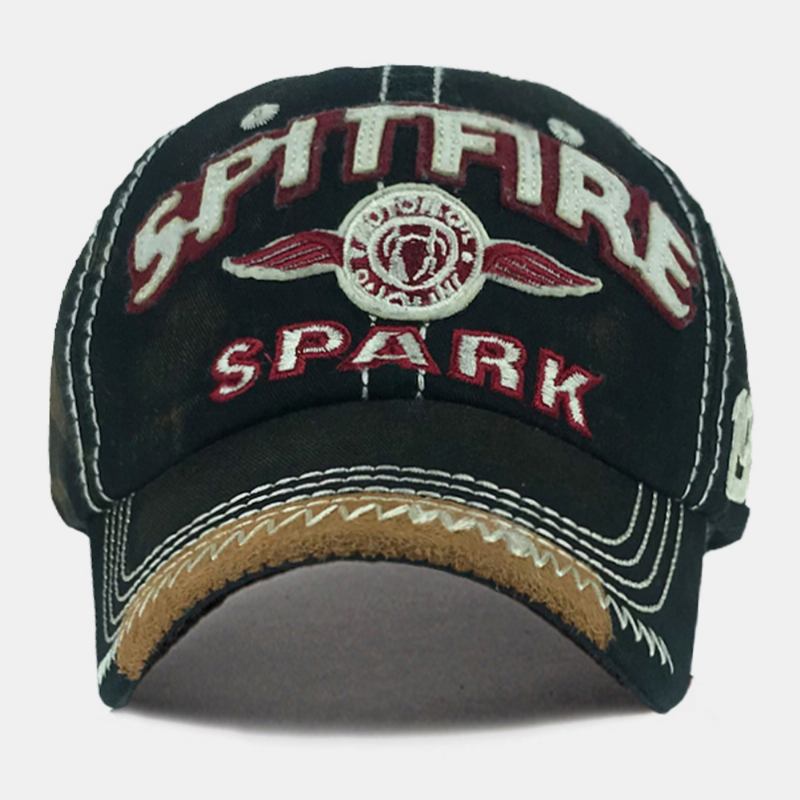 Män Gjorda-gammal Bomull Brevbroderi Andas Hip-hop Fritidssport Solskydd Baseballhatt
