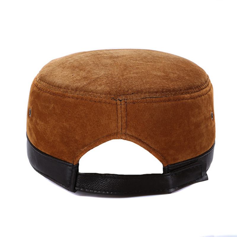 Män Vinter Varm Militär Flat Top Cap Casual Utomhus Solskydd Baseball Hat