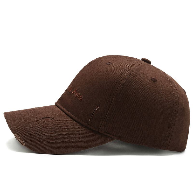 Mäns Enfärgade Brevbroderier Soft Top Cap