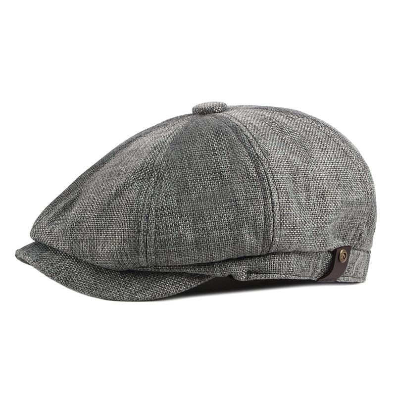Octagonal Hat Herr Vår Och Sommar Tunt Linne Andas And Tongue