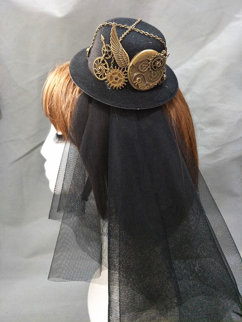 Party Show Dekoration Hatt Steampunk Hat Retro Lolita Accessoarer Utrustning Gay