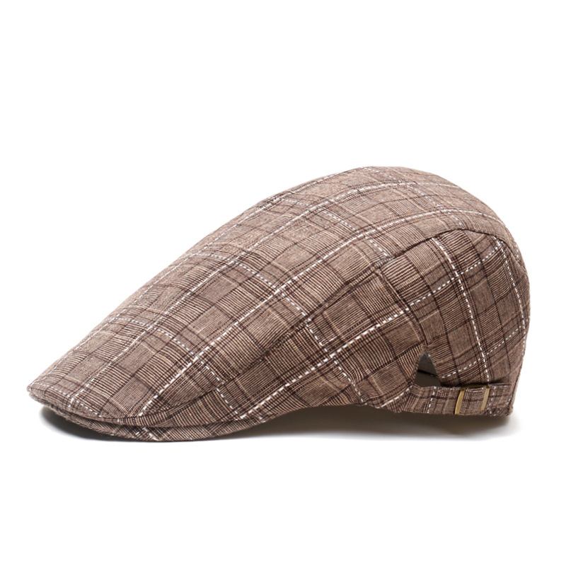 Peaked Keps Framåt Keps Rutig Baseball Keps Visir Basker Solhatt