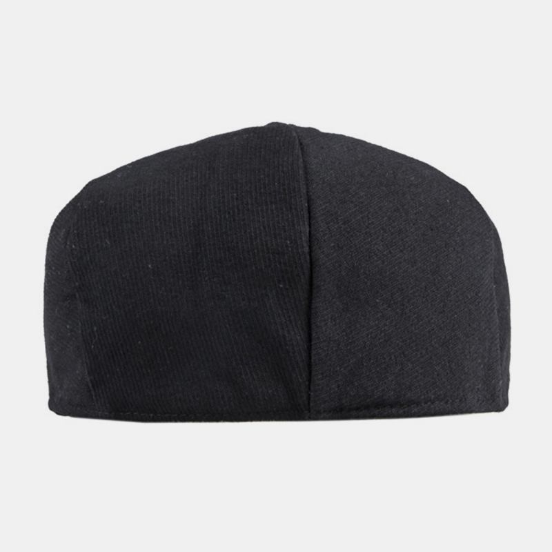 Randiga Baskrar För Män Bomull Casual Solskyddshorts Flat Kepsar Newsboy Hatt Peaked Cap Framåt
