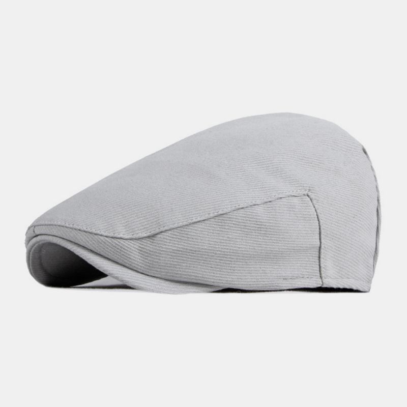 Randiga Baskrar För Män Bomull Casual Solskyddshorts Flat Kepsar Newsboy Hatt Peaked Cap Framåt