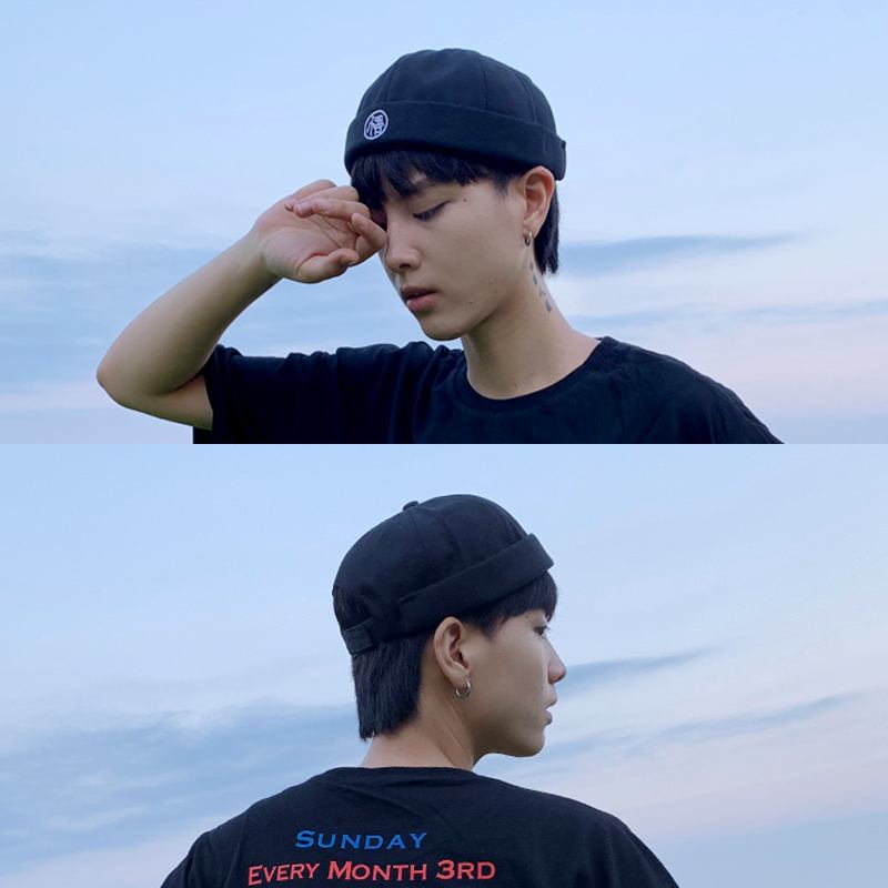 Retro Melonhatt Manlig Fyra Årstider Hiphop Koreansk Version Av Baskerhatt Street Hipsters Hattar Utan Takfot Hyresvärd Kvinnor