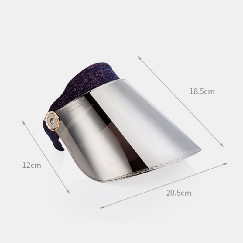 Spegel Dammtät Solhatt Tom Topphatt Anti-uv Stor Brätte Cover Face Hat