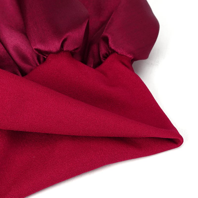 Svart Fleece Elastisk Badmössa Pannband Duschmössa