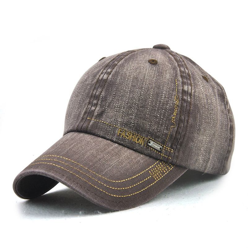 Tvätta Gammal Basebollkeps Färg Simple Outdoor Leisure Cap För Män Och Kvinnor