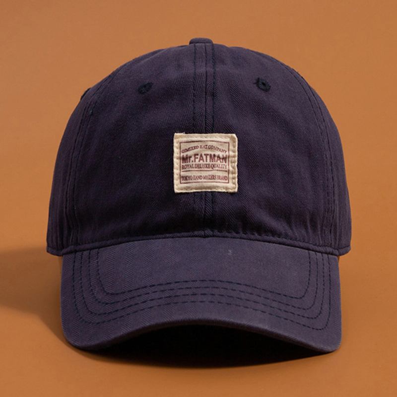 Unisex Bomull Massiv Mjuk Topp Baseballkeps Bokstäver Mönster Patch Mode Solskyddshatt